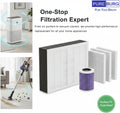 PUREBURG Activated Carbon Filter Compatible with PawPail Pet Waste Station 19 Liter, 12-Pack For Trash Can Air Clean VOC