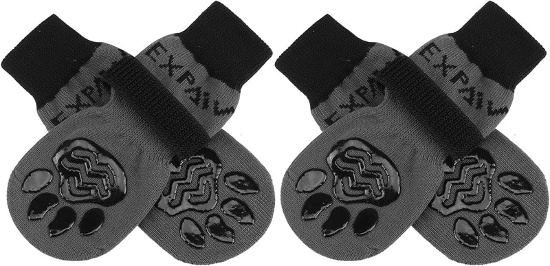 EXPAWLORER Anti-Slip Dog Socks,Dog Boots&Paw Protectors to Prevent Licking,Dog Shoes for Hot/Cold Pavement, Double Sides