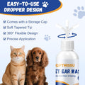 GIFTMISSU 4 fl oz Dog Ear Cleaner Solution, Gentle Ear Wash for Dogs and Cats, Pet Ear Cleaner for Routine Ear Cleaning and Care, Ideal for Regular Pet Grooming Use