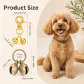 4 Pcs Copper Bell for Dog Collar, Cat Bell with Snap Clips