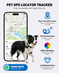 Pet Tracker for Dogs Cats, Location & LED Night Light Tag, No Monthly Fee