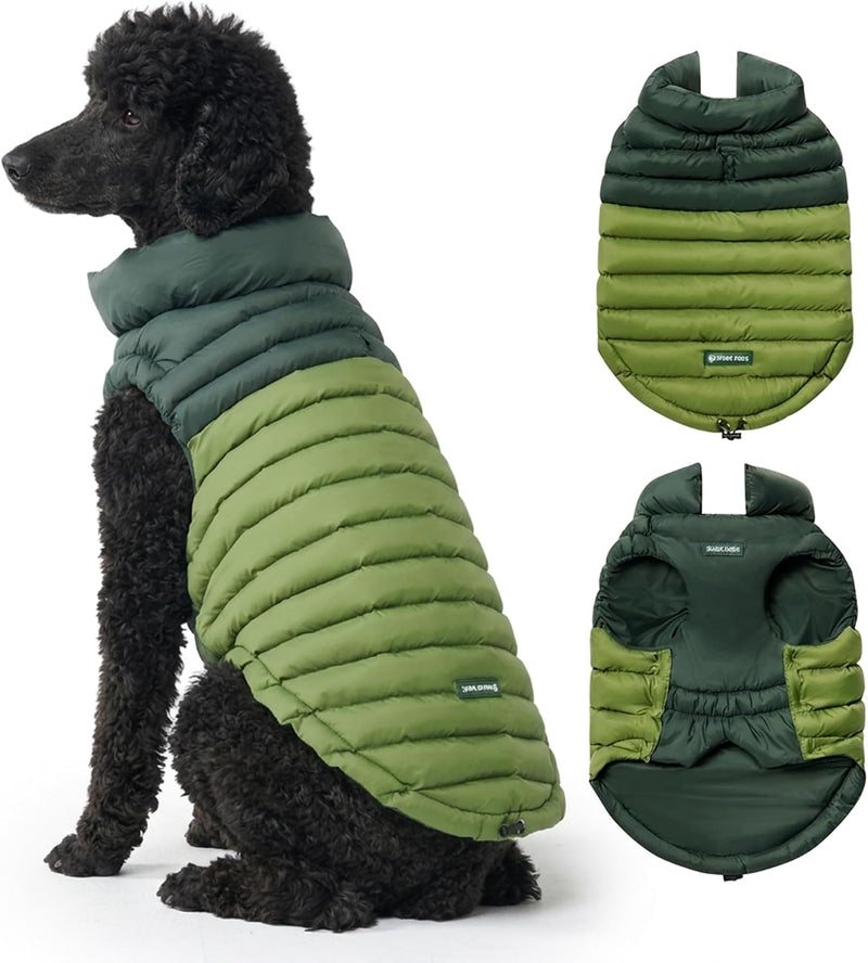Spark Paws Dog Puffer Jacket, Winter Coat for Small Medium Large Dogs