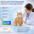 Broad Spectrum Dewormer Tablets for Cats and Kittens ( Praziquantel & Pyrantel Pamoate) for Tapeworms, Roundworms & Hookworms