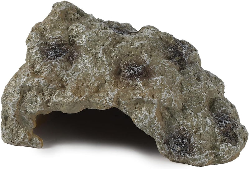 IBWell Resin Leopard Gecko Hide, True to Nature Reptile Rock for Bearded Dragon Hideout Snake Hides for Ball Pythons, To
