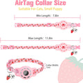BINGPET AirTag Cat Collar with Bells, Upgraded Safety Elastic Cat Collar with Airtag Cat Collar Holder, Anti-Lost Cat Collars for Girl Boy Cats, Anti-Suffocation Kitty Puppy Collars
