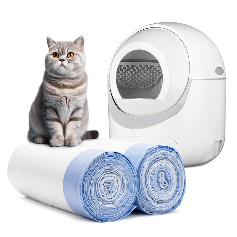 40 Count Extra Large Cat Litter Box Liners, Litter Waste Receptacles Bags for Giaceaw Self Cleaning Cat Litter Box