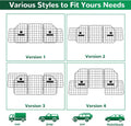 HAITRAL Universal-Fit Barrier,Adjustable Dog Barrier for SUVs,Cars,Trucks,Heavy-Duty Wire Mesh Guard Pet Divider,Back Seat Dog Separator Gate for Cargo Area,Safety Car Travel Accessories