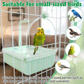 Maxdot Automatic Bird Bath for Cage Electric Bird Shower with Pump, Green