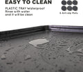 HQ4us Dog Pee Pad Holder Tray with Grate 45”×34”, Large Dog Litter Box Toilet, Puppy Pee Pad Holder, Less Mess, Potty Indoor Outdoor for Balcony