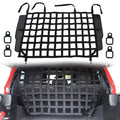 G Dog Barrier Rear Cargo Net Compatible with Jeep Wrangler Accessories JK JL Unlimited Sahara 4-Door 2007-2025, Safety Mesh Pet Divider for Medium, Large Pets, Easy to Install