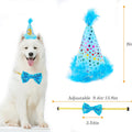 Dog Birthday Party Supplies, Adjustable Dog Bandana Set with Hat, Banner, Balloons and Bow Tie for Party Decorations Festive Accessories Party Photos & Celebrations- Large Medium Small Pet Puppy Dogs