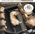 SHARLOVY Back Seat Extender for Dogs, Heavy Duty Dog Car Seat Cover for Back Seat and Aggressive Chewer, Large Hard Bott
