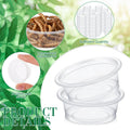 Maxcheck 1000 Pcs 0.5 oz Gecko Feeding Cups Small Gecko Food and Water Cups Reptile Feeding Bowls Plastic Bearded Dragon