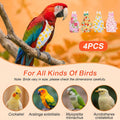 Gjinxi 4 Pcs Bird Diaper,Parrot Diapers,Reusable Pet Bird Nappy Flight Suit