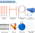 Dog Agility Training Equipment, Obstacle Agility Training Starter Kit for Doggie, Including Tunnel, 13 Weave Poles, Adju
