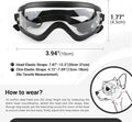 LESYPET Dog Goggles Small Breed, UV Wind Dust Protection Small Dog Sunglasses with Adjustable Strap, Puppy Sunglasses fo