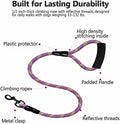 3 Dog Leash for 1-3 Dogs, Multiple Dog Leash, 360° Swivel No Tangle, Purple