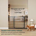 Cumbor 30-48 in Baby Gate for Stairs, Auto Close Dog Gate Indoor