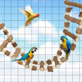 Natural Pepper Wood Hanging Pet Bridge & Swing, Rat & Hamster Climbing Toys, Bird Cage Accessories, Suitable for Parrot, Rat, Squirrel, Sugar Gliders