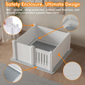 Whelping Box for Dogs, Puppies,with Pig Rails Washable Pad