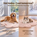 Vagascape Dog Crate Pad, Reversible Warm/Cooling Mat for Dogs, 35" x 33"
