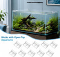 10 Pack Aquarium Lid Plastic Backstrip 6.3mm Aquarium Cover Bracket Rimless Fish Tank Glass Cover top Support Acrylic an