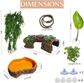 Bearded Dragon Tank Accessories, Terrarium Decor, Ball Python