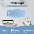 Refill Bags Compatible with Litter Genie Platinum, 25 Cat Litter Bags