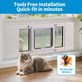 Sliding Cat Door for Window, Fits 31"-36" Width Window Adjustable Cat Door