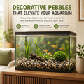 NUPICK 6 lb Aquarium Gravel, 1/4" Ph-Natural Pea Gravel for Fish Tank