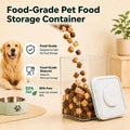 USYOGO Pet Dog-Cat POP-Treat Airtight jar-Container - 1.3 Qt/1.2 L | Stackable One-Touch Opening | Airtight Dog and Cat Food Storage Container | BPA-Free
