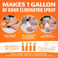 ANGRY ORANGE Pet Stain and Odor Remover - 2 Spray Pack - 32 oz Dog, Ferret, Rabbit & Cat Urine Enzyme Cleaner - 8 oz Str