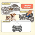 Dog Food Mat, 0.15” Thickened Super Absorbent Pet Feeding Mat for Food and Water, Fruit Donut Pattern Cat Placemat, Quic