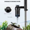 AKKEE Aquarium Vacuum Gravel Cleaner, 18W Electric Fish Tank Cleaner Vacuum, 6 in 1 Multifunctional Aquarium Cleaner for