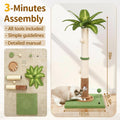 35" Tall Palm Tree Cat Scratching Post Vertical for Indoor Cats