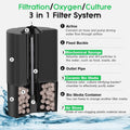 hygger Aquarium Sponge Filter 8-20 Gallon Small Fish Tank Filter for Turtle Breeding Fry Shrimp Snails Betta Air-Powered
