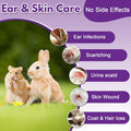 Topical Solution for Rabbits, Guinea Pigs & Exotics, Relieves Ear & Skin Infections, Scratching & Wounds, for Hamsters, 