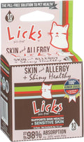 Licks Cat Skin & Allergy Support, Omega 3, Skin and Coat Support, 10 Ct