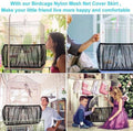 Bird Cage Cover,Universal Birdcage Seed Catcher Guard Net Cover, Nylon Pet Bird Cage, Airy Gauze Birdcage Accessories Me