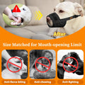 Mayerzon Adjustable Dog Muzzle, Fabric Medium Large Dog Muzzle Anti Biting