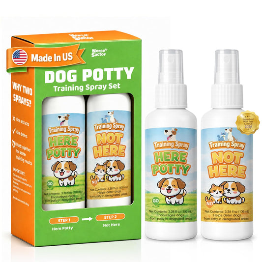 Norce Sactor Potty Training Spray for Dogs, Dog Pee Spray for Indoor & Outdoor Use | Not Spray & Spray | Supports Potty Training & Helps Deter Marking | Gentle Formula | 6.8 fl oz