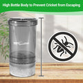 REPTI ZOO Reptile Cricket Keeper & Mixer Combo Kit, Reptile Cricket Calcium Powder Feeder, Feeding Dispenser Shaker for 