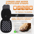 KOOLTAIL Anti Slip Dog Socks Shoes for Hot Pavement to Prevent Licking Paws Scratching, Pet Boots & Paw Protector for Hardwood Floors, Dog Grip Booties for Small Medium Large Senior Dogs, Black M