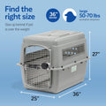 Petmate Sky Kennel, for Air Travel, 36in Dog Crate for Pets 50 to 70lbs