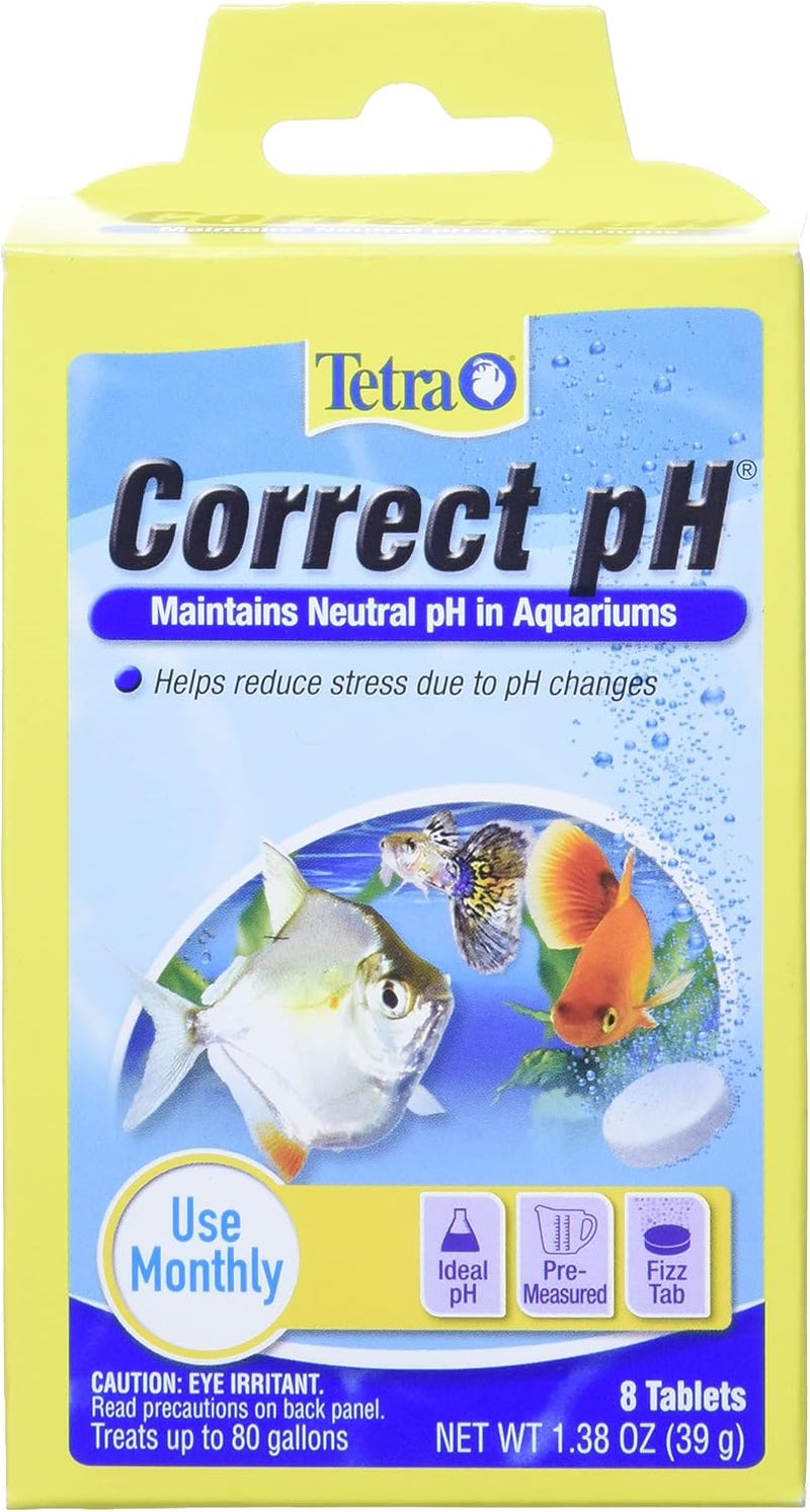 Tetra Correct pH, Maintains Natural pH In Aquariums, 8 Count