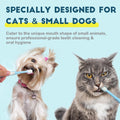Small Dog Toothbrush, Cat & Puppy Tooth Brushing Kit, Ultra Soft & Mini Head Teeth Brush for Kitten & Tiny Pet, Doggy To