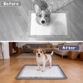 YECERCAN Pee Pad Holder for Dogs, 25.5” x 35” Silicone Dog Puppy Pad Holder, Non-Slip Rubber Mat with Raised Edges to Reduce Mess, Versatile Pee Pad Tray for Male & Female Dog Indoor Potty Training