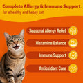 MULTIBITES 7.76 oz Cat Allergy Relief Bites - with Colostrum,Lysine,Taurine for Cats & Probiotic - Immune Support, Skin and Coat for Cats & Cat Digestive Support - Skin and Coat Supplement