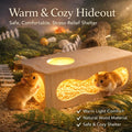 Medium Wooden Hamster Inspired Tunnel with Side & Top Windows Tunnel Toy Dreamy Cloud-Inspired Hideout with Smooth Strea