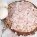 gemshan 2lb Rose Quartz Chips Natural Crushed Crystal Chip Bulk 7mm-9mm Irregular Healing Crystal Stone for Aquarium Vas